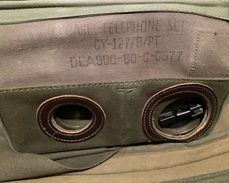 Vintage Military Field Radio/Phone/Case