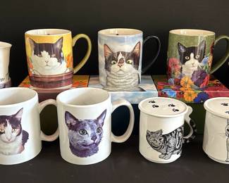 10 CatThemed Mugs 