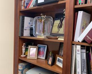 Medical books; office supplies; picture frames; decor