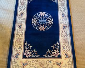 Royal Rug Co. Blue Wool Oriental Rug (63"L x 36"W) (2 Total)
