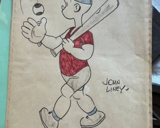 Original "Henry" Comic Strip Cartoon Signed by John Liney
