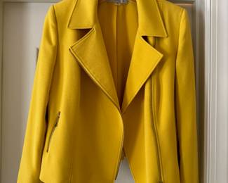 Women's Tahari Authur S. Levine Gold Zip Blazer Size Size 14