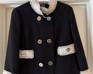 Women's Per Se Button Up Coat (Size 10)