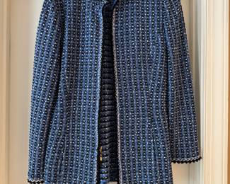 Women's St. John by Marie Gray Tweed Pattern Evening Jacket Size 12