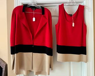 Women's Carlisle Top(Size L) with Matching Cardigan (Size XL)