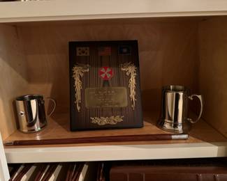 Collection of Armed Services Awards & Plaques