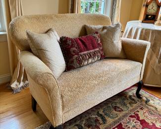 Upholstered Blonde Loveseat (53"W x 25"D x 35" Back Height)