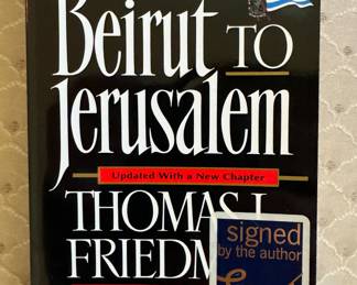 Book - From Beirut to Jerusalem by Thomas L. Friedman / Autographed
