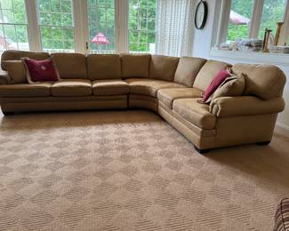 Taylor & King Upholstered Sectional (RAF Loveseat - 52"W x 42"D x 32" Back Height, Center Chair - 88"W x 42"D x 32" Back Height, LAF Sofa - 80"W x 42"D x 32" Back Height)