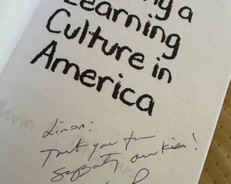 Book - Building a Learning Culture in America by Kevin P. Chavous / Autographed