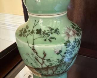 Antique Celadon Ginger Jar