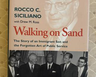 Book - Walking on Sand by Rocco C. Siciliano / Autographed