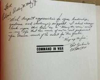 Book - Command in War by Martin Van Creveld / Autographed