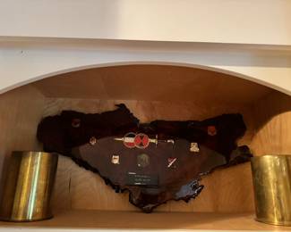 Live Edge Slab Plaque for Gen. William McDowell Matz marked "Guardians" Rare 