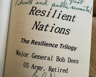 Books - Resilient Nations, Warriors & Leaders by Major Gen Bob Dees / All Autographed