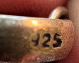 Sterling Silver with Jasper Pendant