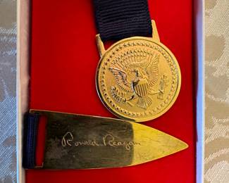 Ronald Reagan Inscribed Bookmark