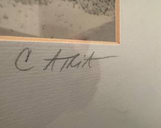 Framed Original Photograph Signed C. Atria 