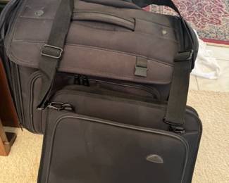 Samsonite Computer shoulder Carrier and Airport Rolling Suitcase