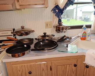 New & used fry pans