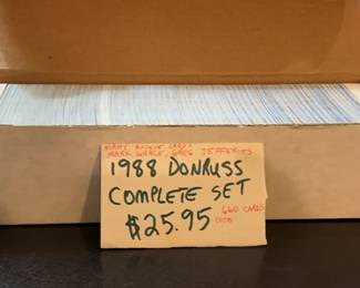 1988 Donruss Baseball Cards Complete Set