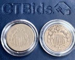Shield Nickels 1880's