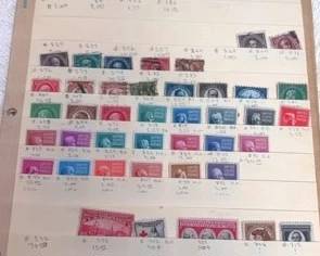 Stamp Collection Assorted Stamps of Higher  Lower Value