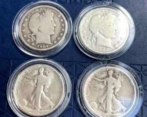 HalfDollar Barber  Seated Liberty