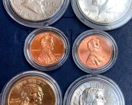 Coins Dollar, HalfDollar  Cent