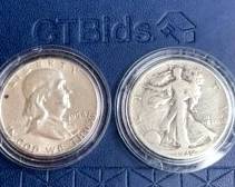HalfDollar 1954 Franklin  1936 Walking Liberty