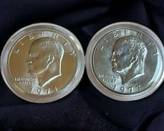 Eisenhower Dollar 1971s  1977d