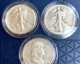 HalfDollarsWalking Liberty  Franklin