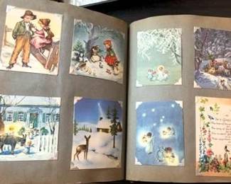Vintage Card Album Holiday Cards  A Small Number of Photos