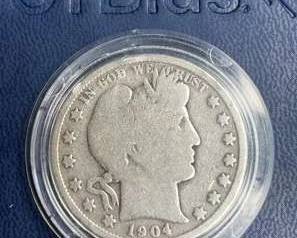 1904 Barber Silver Half Dollar