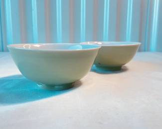 Vintage Celadon Green Bowls