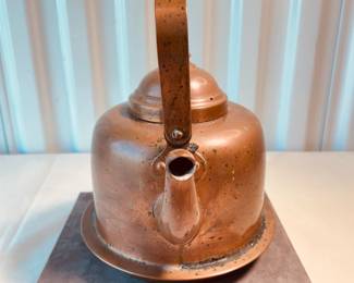 Vintage Copper Tea Kettle 