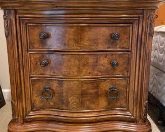 2 - Solid Wood Night Stands with 3 drawers