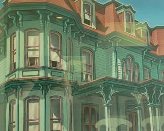 Original michael Pyrdsa  fine art pastel on rag paper. 