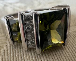 Sterling Silver & Peridot Ring