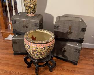 Mini Trunks, Asian Flower Pots