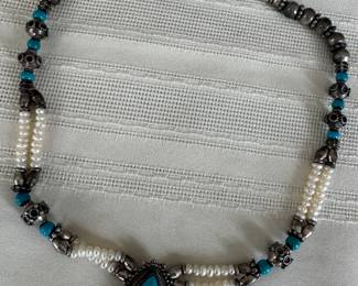 Sterling Silver & Turquoise Necklace