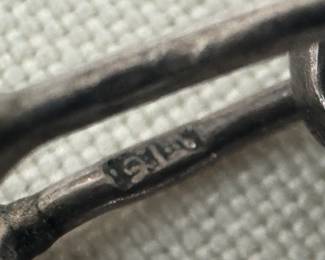 Sterling Silver with Black Onyx Pendant Necklace