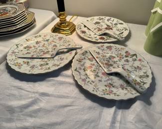 Porcelaine Egypt Ceramic F.M. & CO Cheese Plates