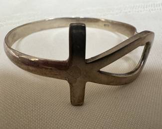 Sterling Silver Ankh Bracelet