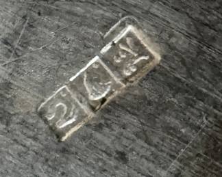 Sterling Silver & Lapis Pill Box