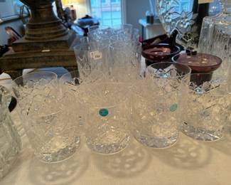 Tiffany & Co. Rocks Glasses (11 Total) & Tiffany & Co. Water Glasses (8 Total)