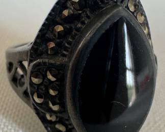 Sterling Silver & Black Onyx Ring