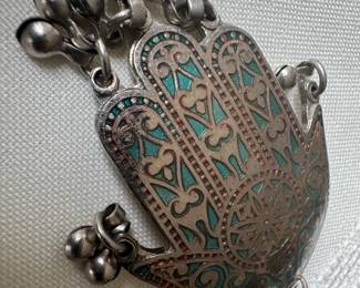 Sterling Silver Hamsa Pendant