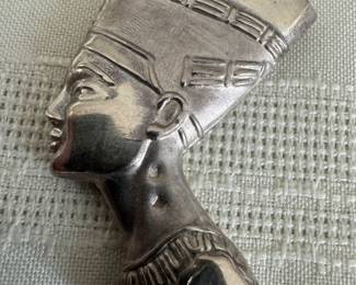 Sterling Silver Queen Nefertiti Pendant