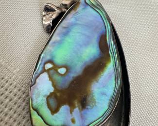 Sterling Silver & Abalone Pendant